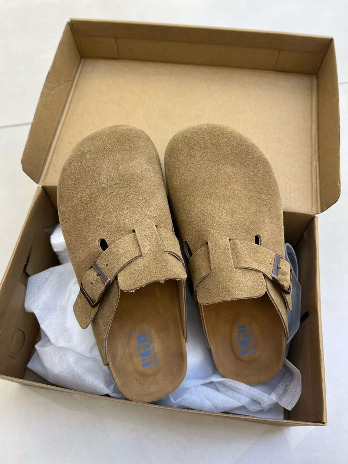 Round Toe Buckle Slip-Ons