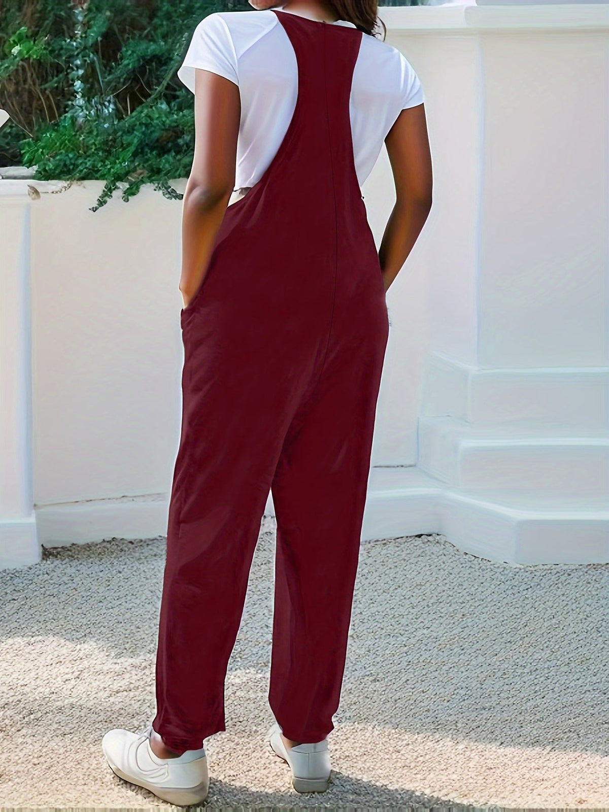 Casual Loose Fit Spaghetti Strap Jumpsuit