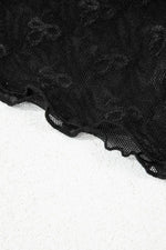 Sheer Mesh Short Sleeve Top - Ladyez
