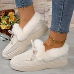 Fuzzy Round Toe Slip-Ons