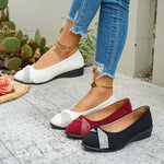 Rhinestone Embellished Wedge Slip-Ons
