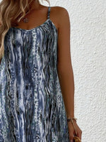 Full Size Printed Scoop Neck Maxi Cami Dress - Ladyez