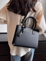 Top Handle Leather Crossbody Bag