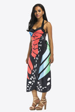 Butterfly Spaghetti Strap Cover Up - Ladyez