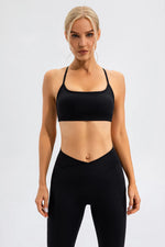 Crisscross Spaghetti Strap Active Cami - Ladyez