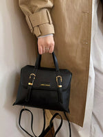 Leather Flap Backpack Bag
