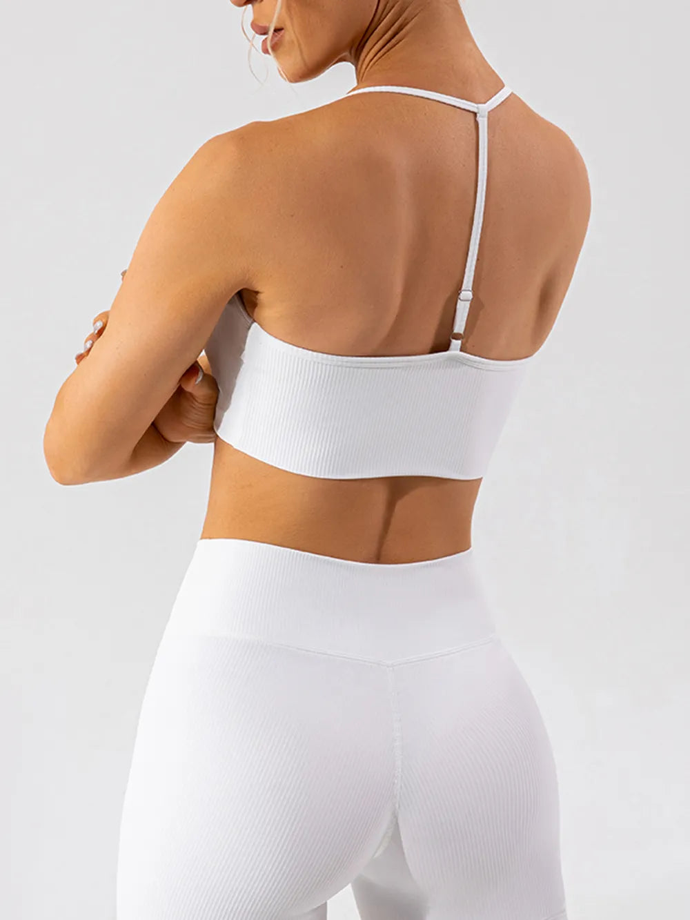 Spaghetti Strap Active Bra - Ladyez
