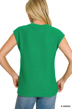 Zenana Center Seam Sleeveless Sweater