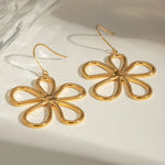 18K Gold-Plated Flower Earrings