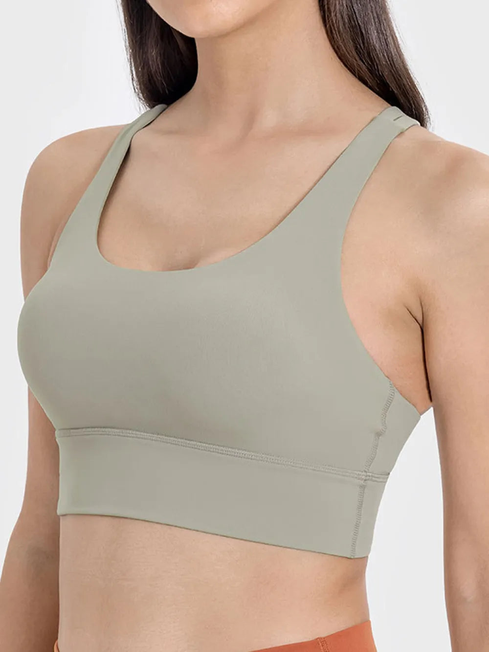 Millennia Crisscross Scoop Neck Active Tank - Ladyez