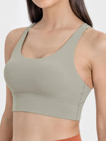 Millennia Crisscross Scoop Neck Active Tank - Ladyez