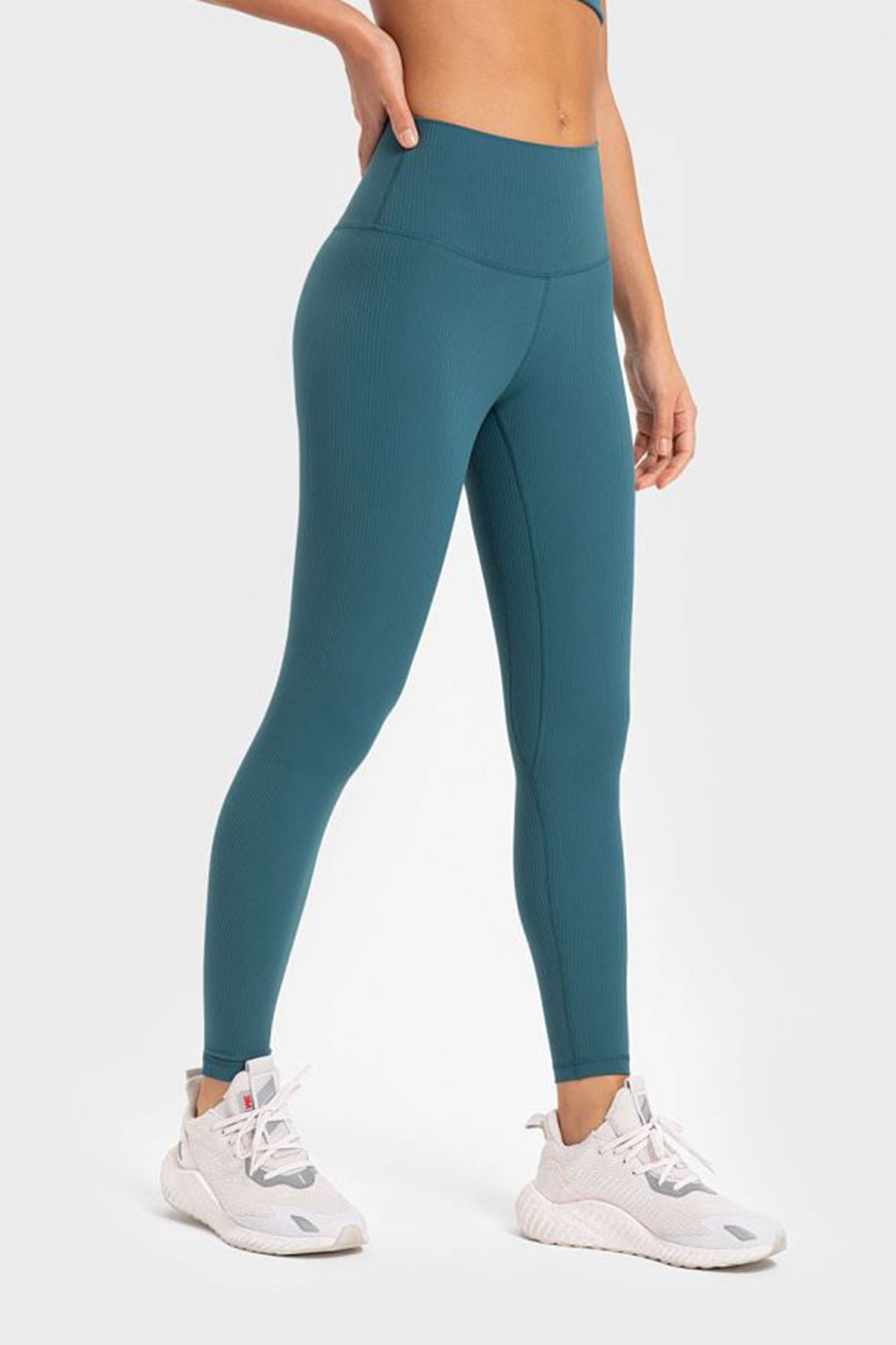 Millennia Highly Stretchy Wide Waistband Yoga Leggings - Ladyez