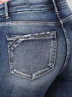 High-Rise Flare Gradient Wash Jeans - Ladyez