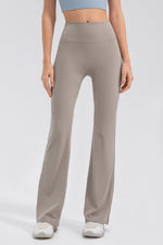 High Waist Straight Active Pants - Ladyez