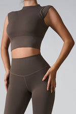Mock Neck Active Tank - Ladyez