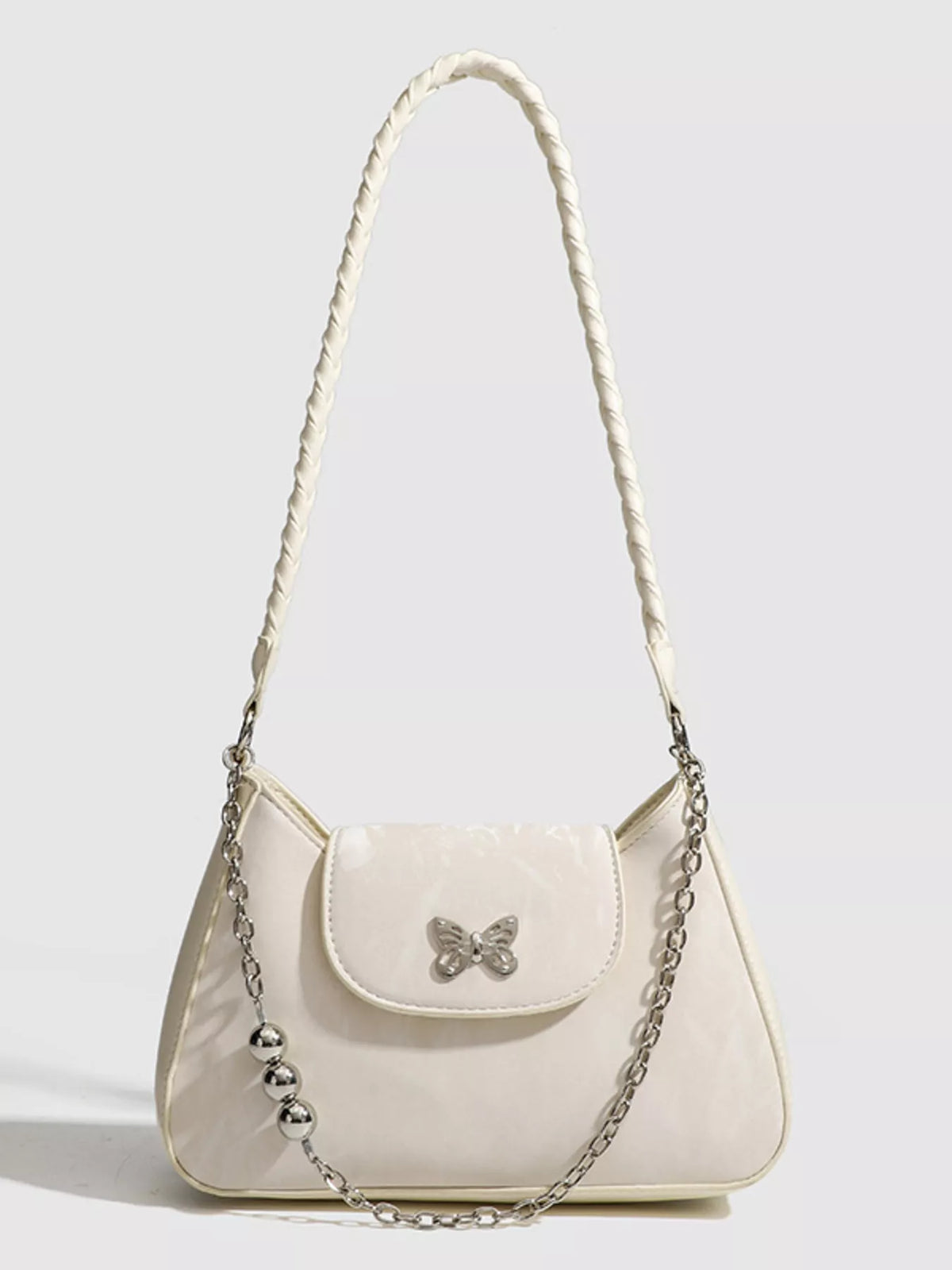 Butterfly Decor Chain Shoulder Bag