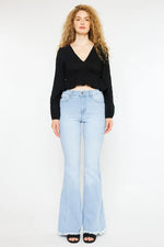 Kancan High Rise Curvy Flare Jeans - Ladyez