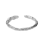 925 Sterling Silver Textured Open Ring