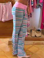 Drawstring Striped Pants