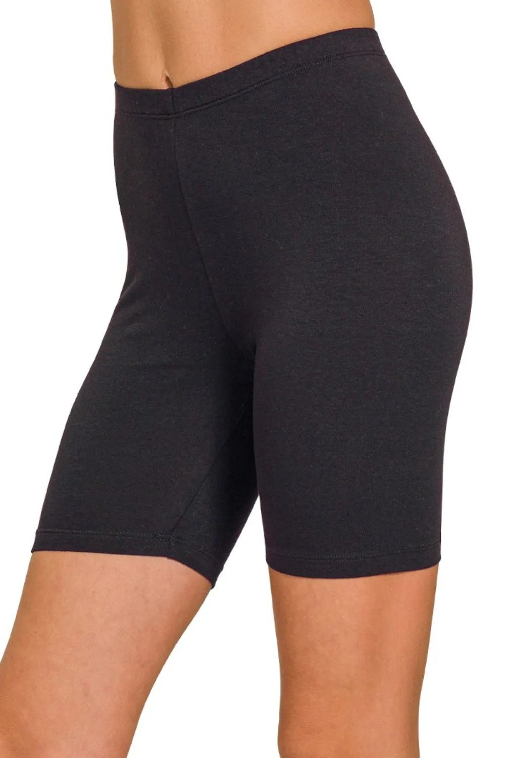 Zenana Premium Cotton Biker Shorts - Ladyez
