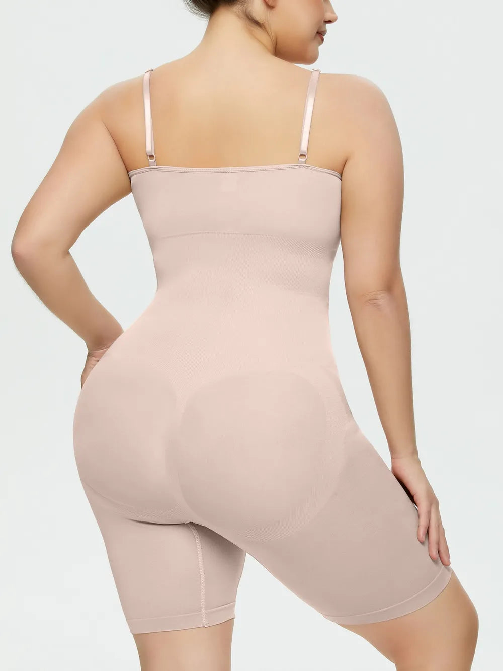 Full Size Spaghetti Strap Shaping Romper - Ladyez