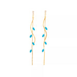 18K Gold-Plated Chain Drop Earrings