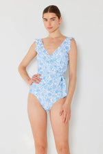 Marina West Swim Full Size Float Ruffle Faux Wrap One-Piece Swimsuit - Ladyez