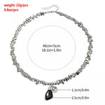 Silver-Plated Minimalist Pendant Necklace