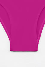 Ruched Slit Tankini Set - Ladyez