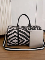 Zebra Print Duffle Bag