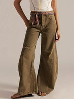 Washed Wide Leg Jeans