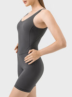 Millennia Wide Strap Active Romper - Ladyez