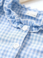 Children's Ruffled Gingham Sleeveless Dress