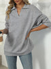 Johnny Collar Long Sleeve Sweatshirt