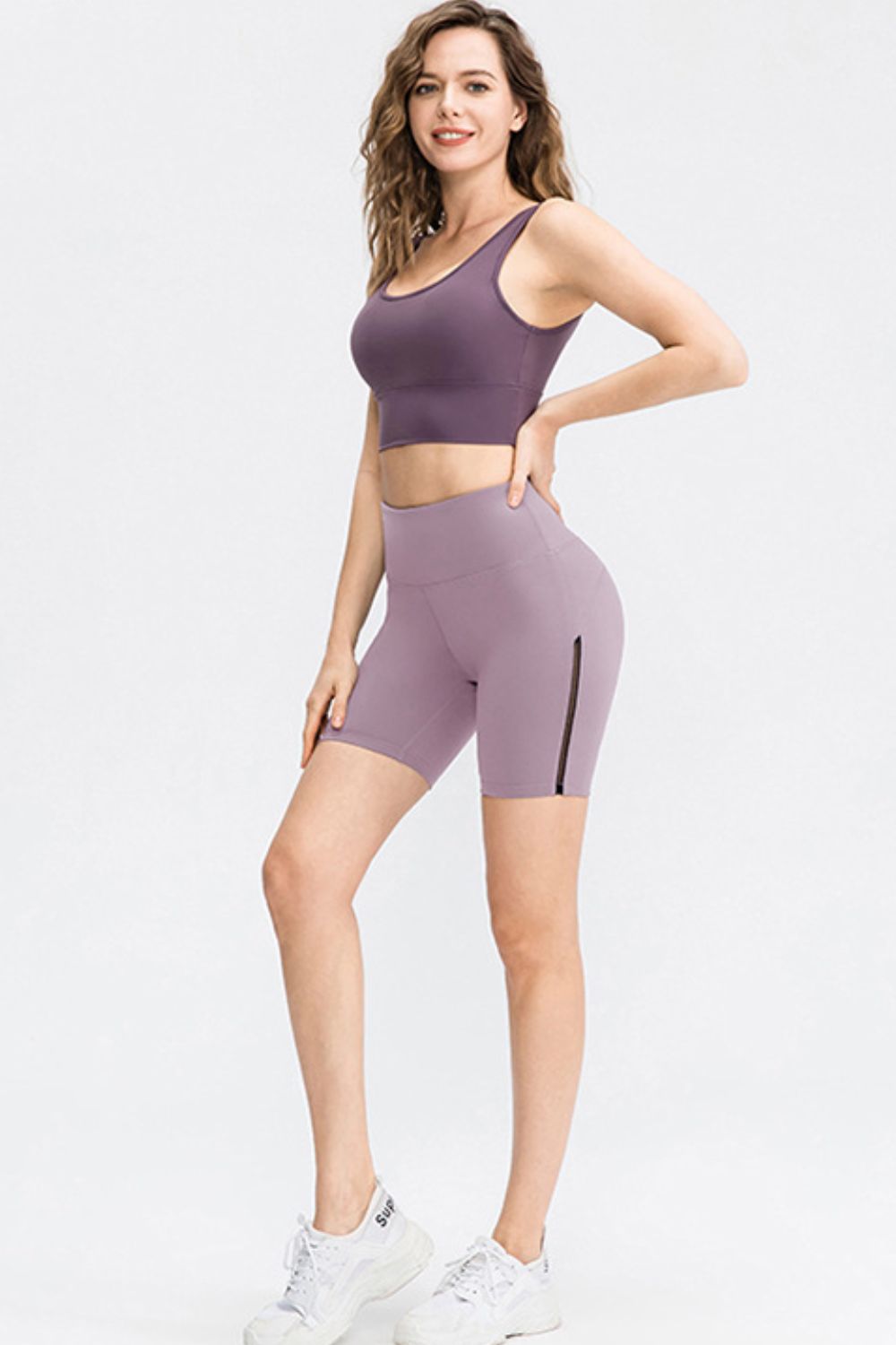 Wide Waistband Sports Shorts - Ladyez