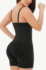 Full Size Zip Up Under-Bust Shaping Bodysuit - Ladyez