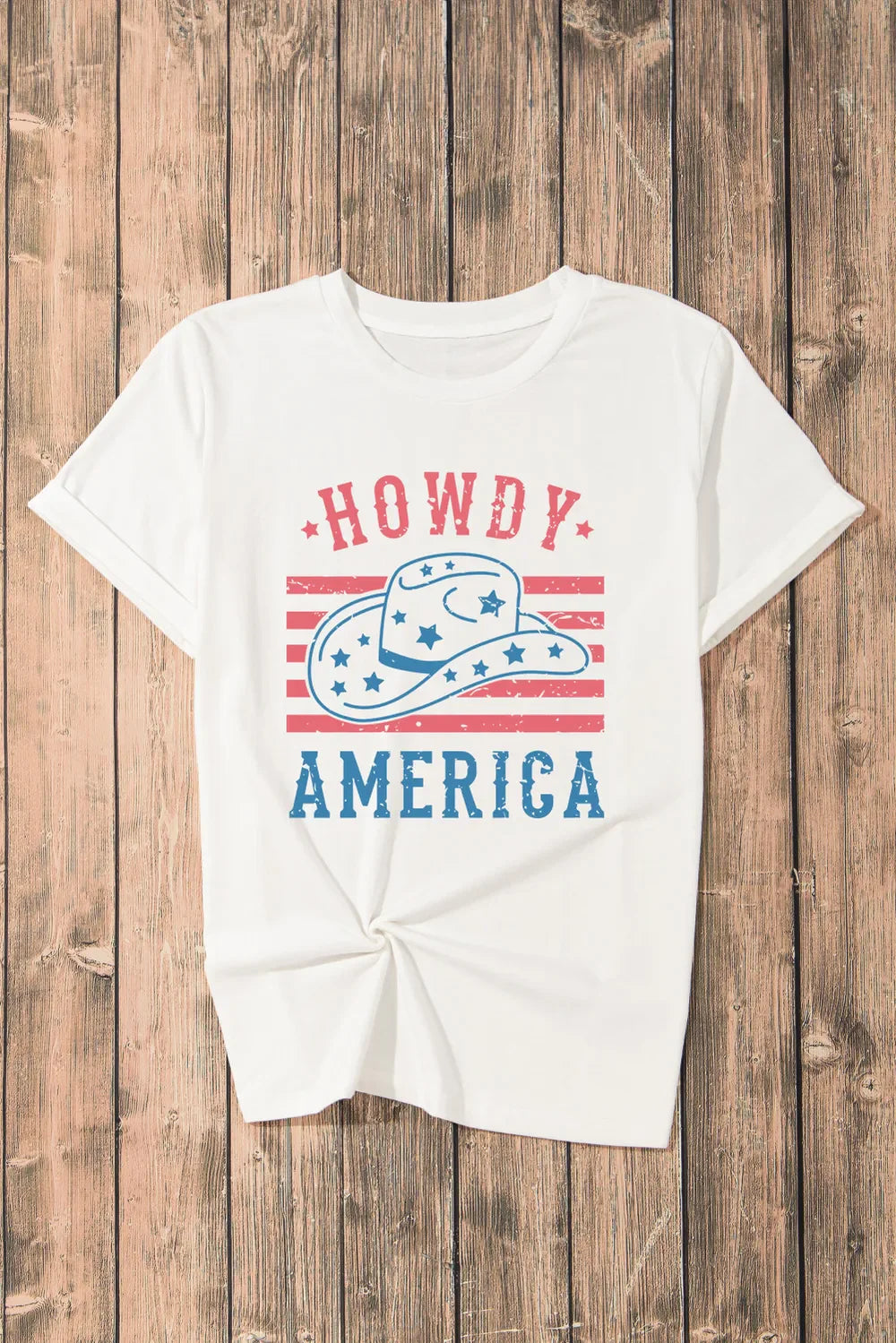 Graphic Round Neck Short Sleeve T-Shirt