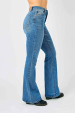 Judy Blue Full Size Hw Classic Flare Jeans Plus Size - Ladyez