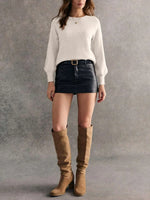 Crew Neck Long Sleeve Sweater