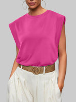 Solid Color Round Neck Tank