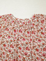 Floral Long Sleeve Button Down Blouse