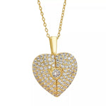 18K Gold-Plated Heart Locket Necklace