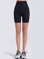 Wide Waistband Sports Shorts - Ladyez