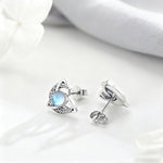 Moonstone Stud Earrings