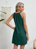 Round Neck Sleeveless Mini Dress