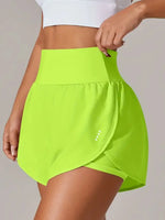 Pocketed High Waist Active Shorts - Ladyez