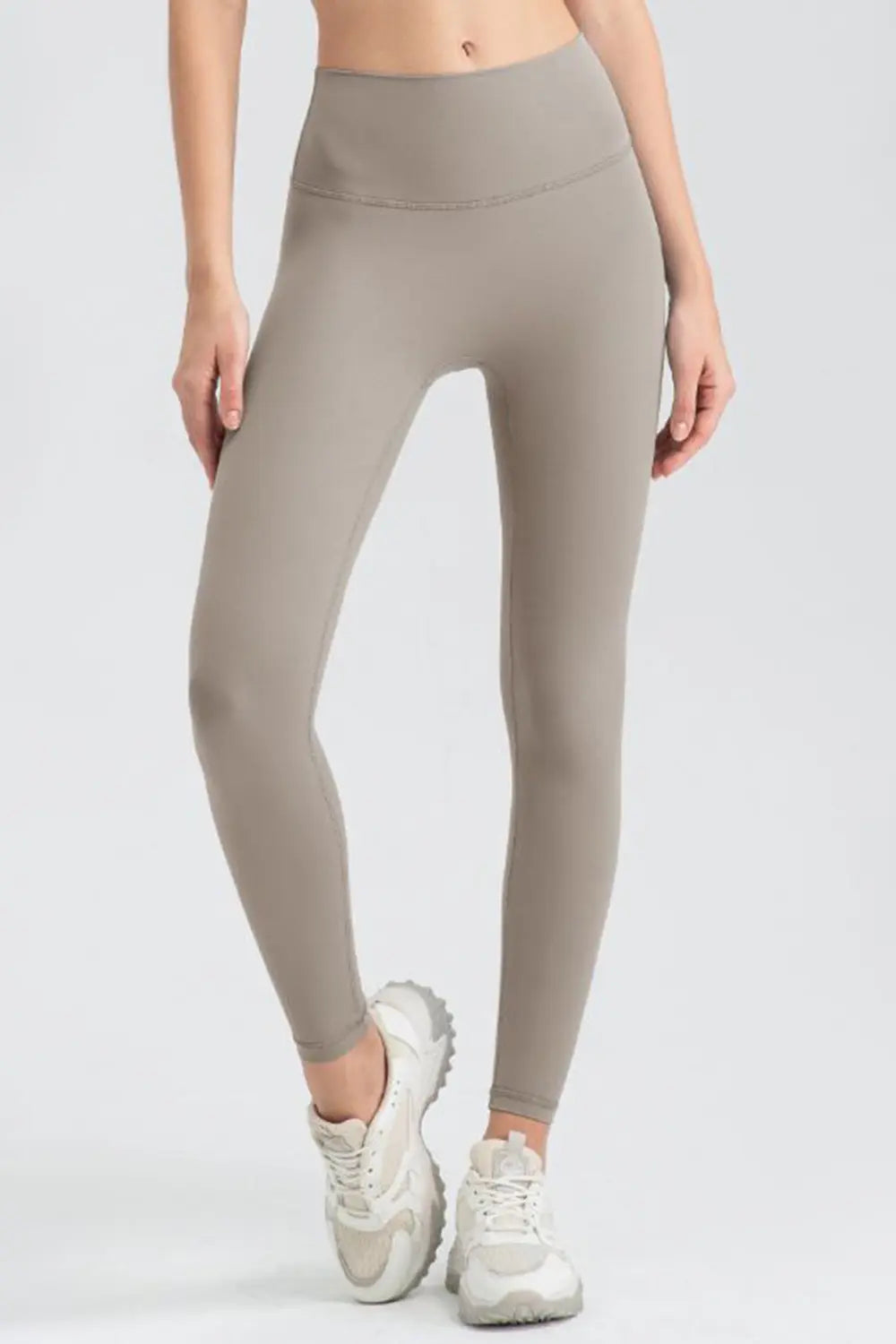 Wide Waistband Sport Leggings - Ladyez