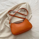 Crocodile Pattern Underarm Shoulder Bag - Ladyez