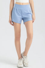Elastic Waist Active Shorts - Ladyez