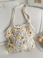 Daisy Crochet Shoulder Bag